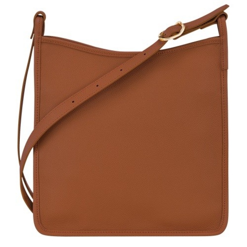 Caramel Longchamp Le Foulonné M Crossbody Bag | SN-LCMP47859