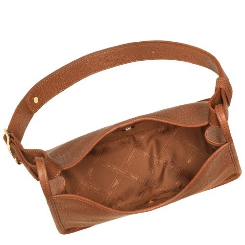 Caramel Longchamp Le Foulonné M Hobo Bag | SN-LCMP47992