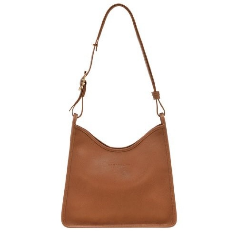 Caramel Longchamp Le Foulonné M Hobo Bag | SN-LCMP47992