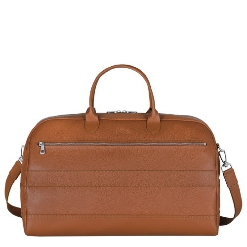 Caramel Longchamp Le Foulonné M Travel Bag | SN-LCMP49320