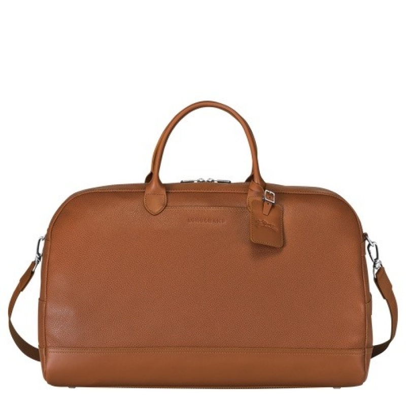 Caramel Longchamp Le Foulonné M Travel Bag | SN-LCMP48504