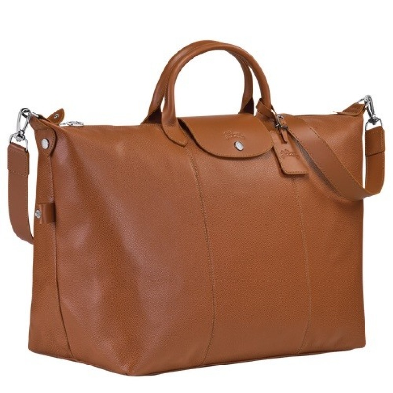 Caramel Longchamp Le Foulonné S Travel Bag | SN-LCMP49316