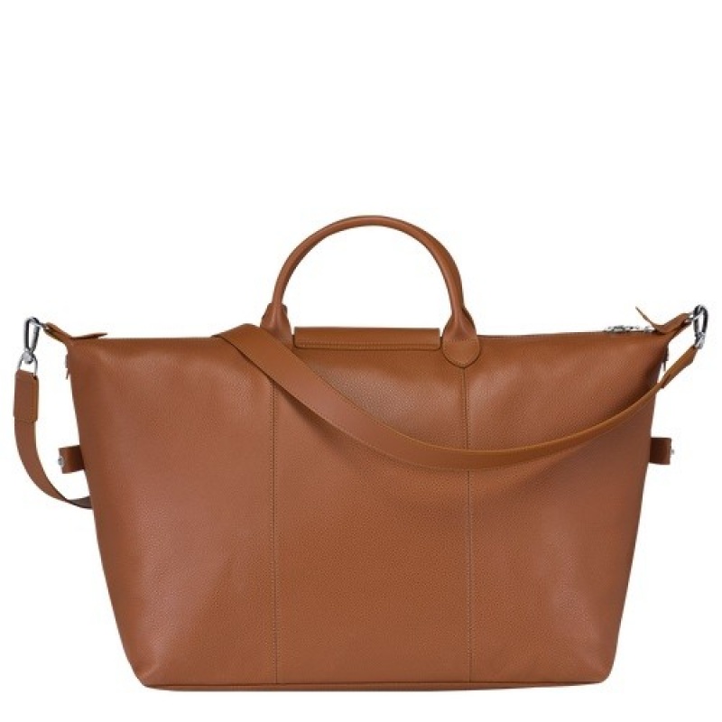 Caramel Longchamp Le Foulonné S Travel Bag | SN-LCMP49316