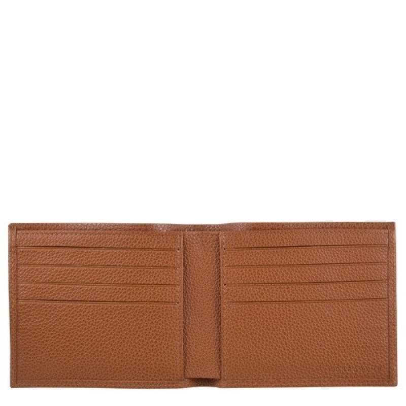 Caramel Longchamp Le Foulonné Wallet | SN-LCMP49222