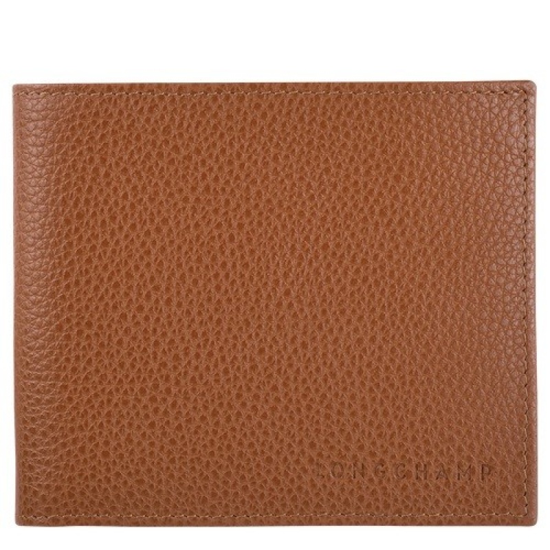 Caramel Longchamp Le Foulonné Wallet | SN-LCMP49222