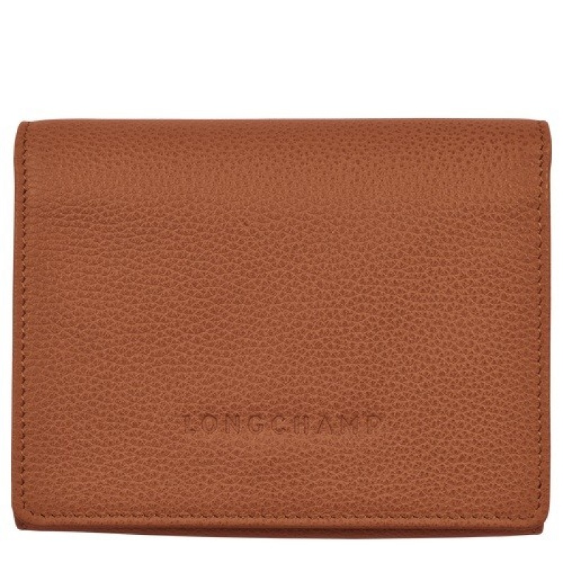 Caramel Longchamp Le Foulonné Wallet | SN-LCMP49228