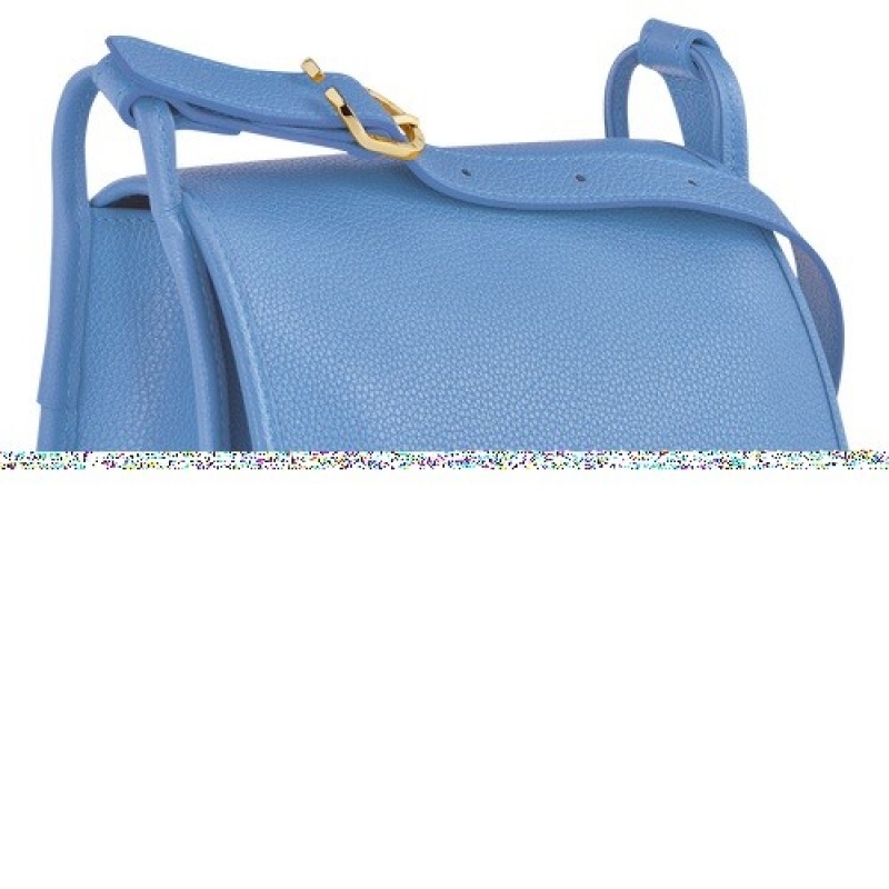 Cloud Blue Longchamp Le Foulonné S Crossbody Bag | SN-LCMP47866