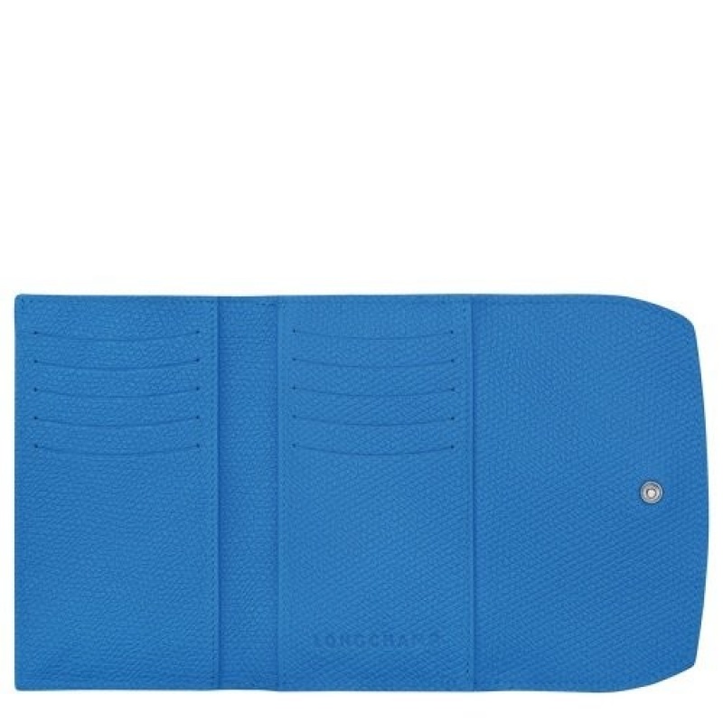 Cobalt Longchamp Roseau Wallet | SN-LCMP48290