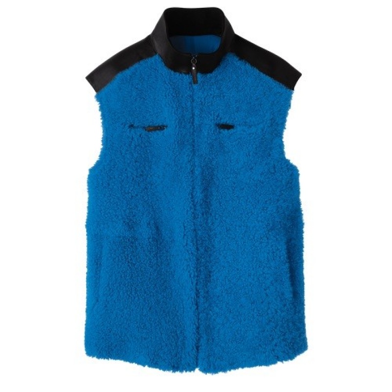 Cobalt Longchamp Sleeveless Cardigan | SN-LCMP48625