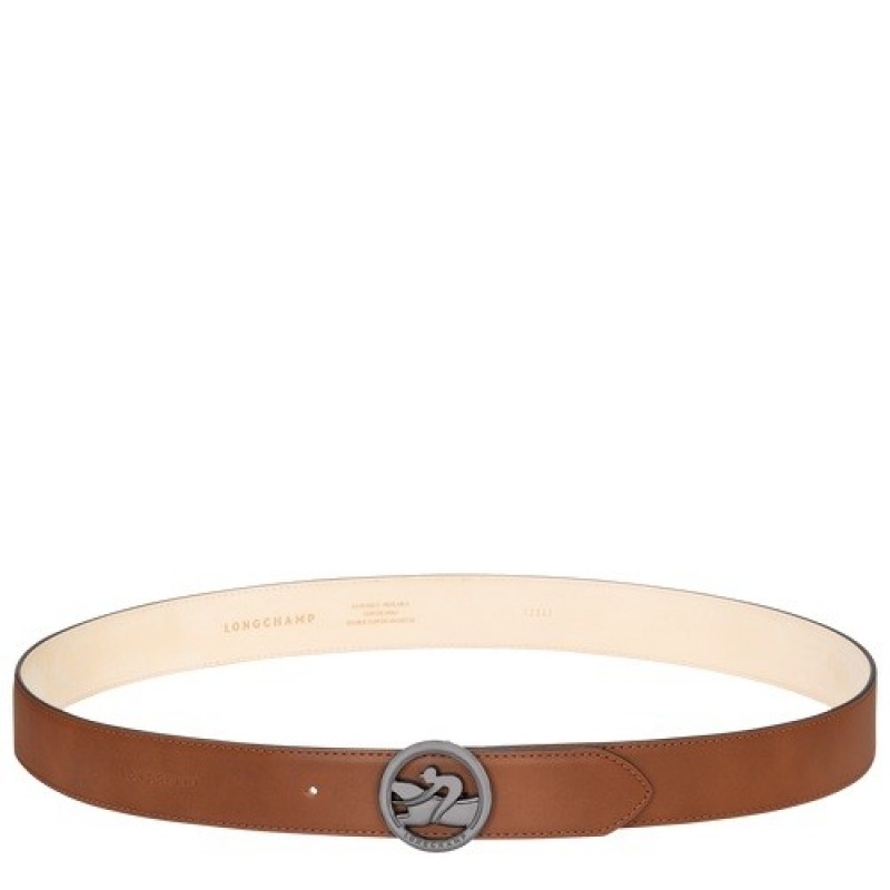 Cognac Longchamp Box-trot Men\'s Belt | SN-LCMP49436