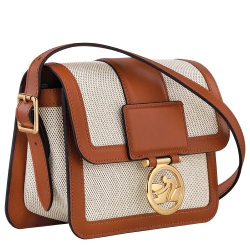 Cognac Longchamp Box-trot S Crossbody Bag | SN-LCMP47852