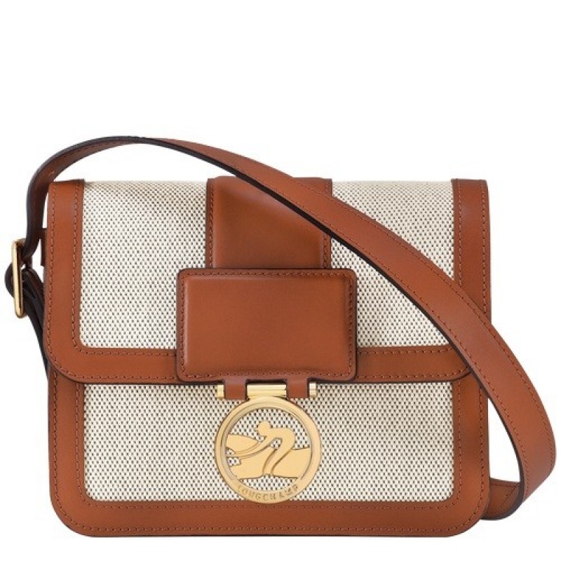 Cognac Longchamp Box-trot S Crossbody Bag | SN-LCMP47852