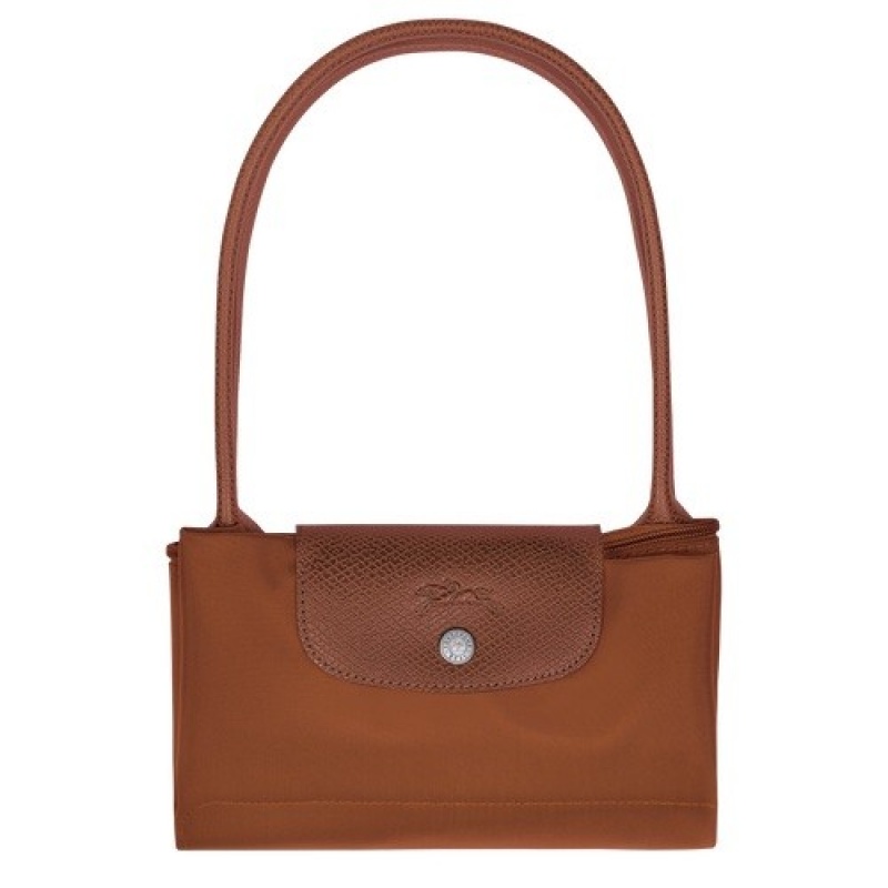 Cognac Longchamp Le Pliage Green M Tote Bag | SN-LCMP47969