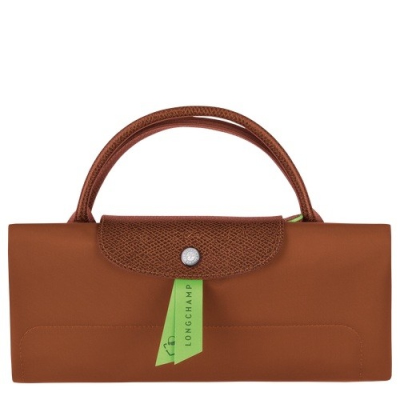 Cognac Longchamp Le Pliage Green M Travel Bag | SN-LCMP49306