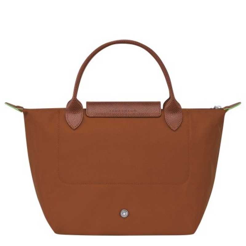 Cognac Longchamp Le Pliage Green S Handbag | SN-LCMP47722