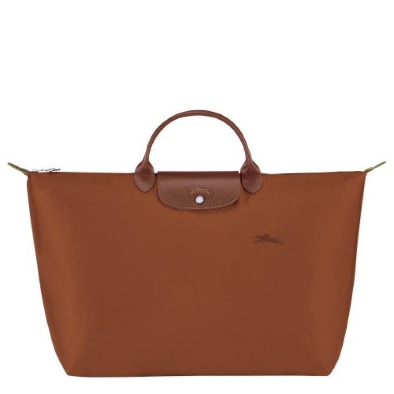 Cognac Longchamp Le Pliage Green S Travel Bag | SN-LCMP49342