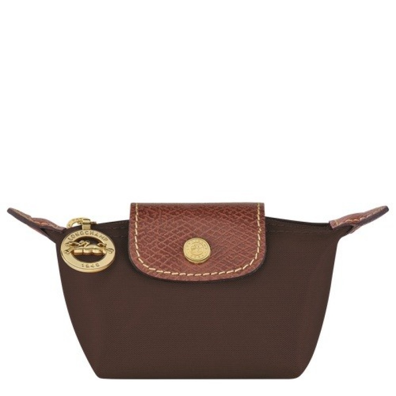 Ebony Longchamp Le Pliage Original Coin Purse | SN-LCMP48375