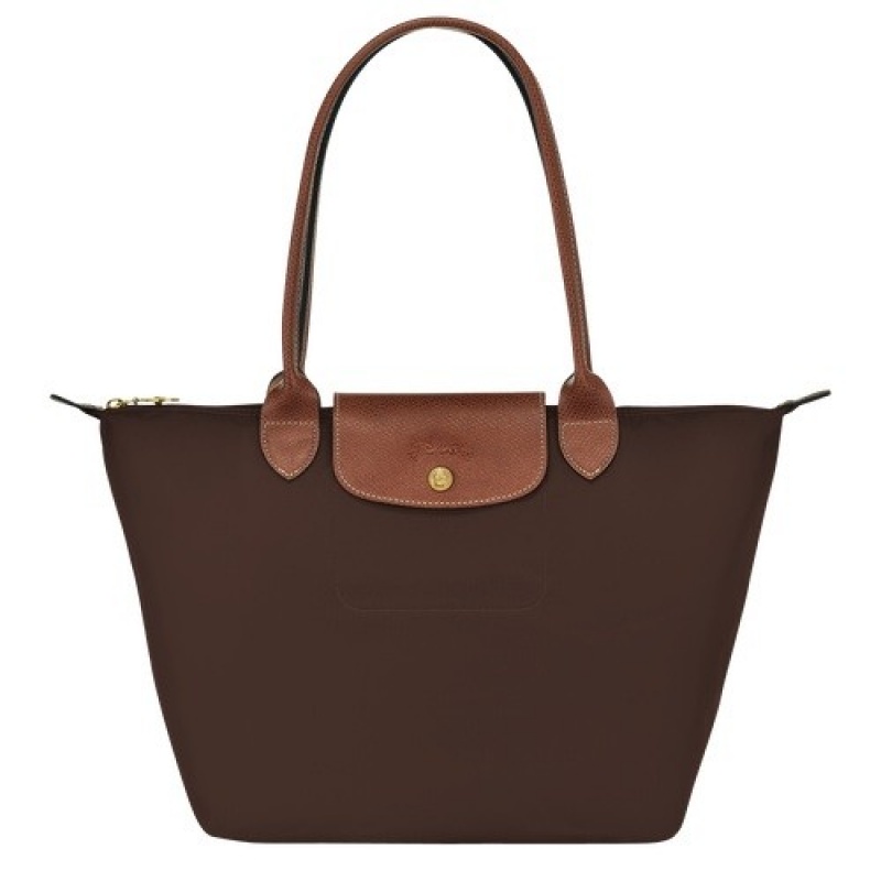 Ebony Longchamp Le Pliage Original M Tote Bag | SN-LCMP48043