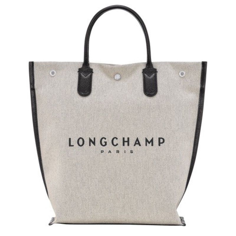 Ecru Longchamp Essential M Tote Bag | SN-LCMP49193