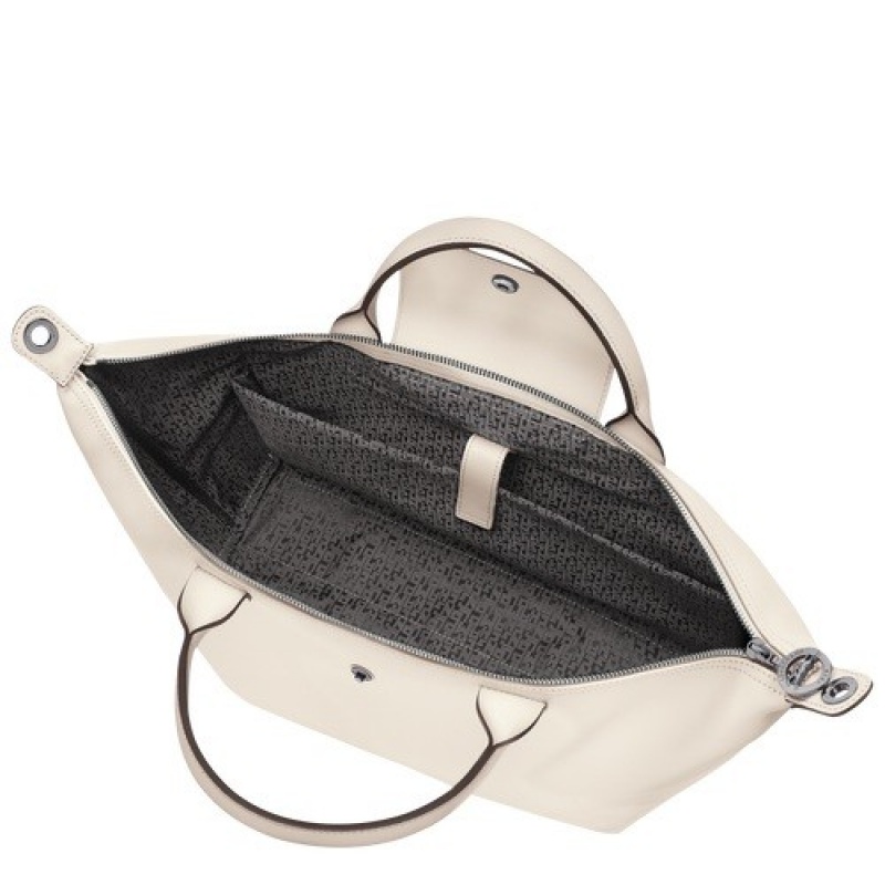 Ecru Longchamp Le Pliage Xtra L Handbag | SN-LCMP47686