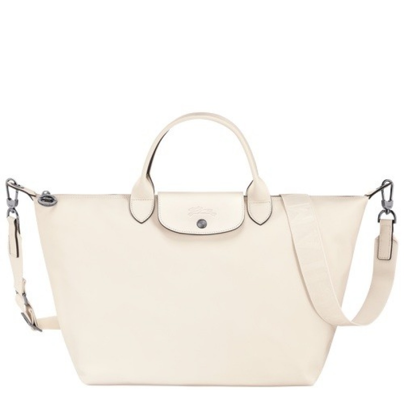 Ecru Longchamp Le Pliage Xtra L Handbag | SN-LCMP47686