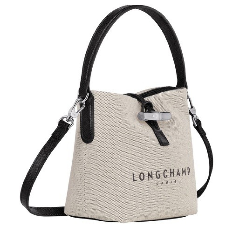 Ecru Longchamp Roseau Xs Bucket Bag | SN-LCMP47833