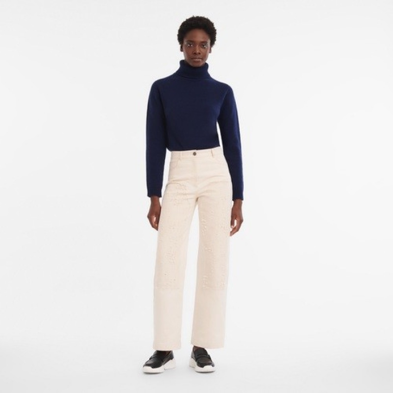 Ecru Longchamp Trousers | SN-LCMP48751