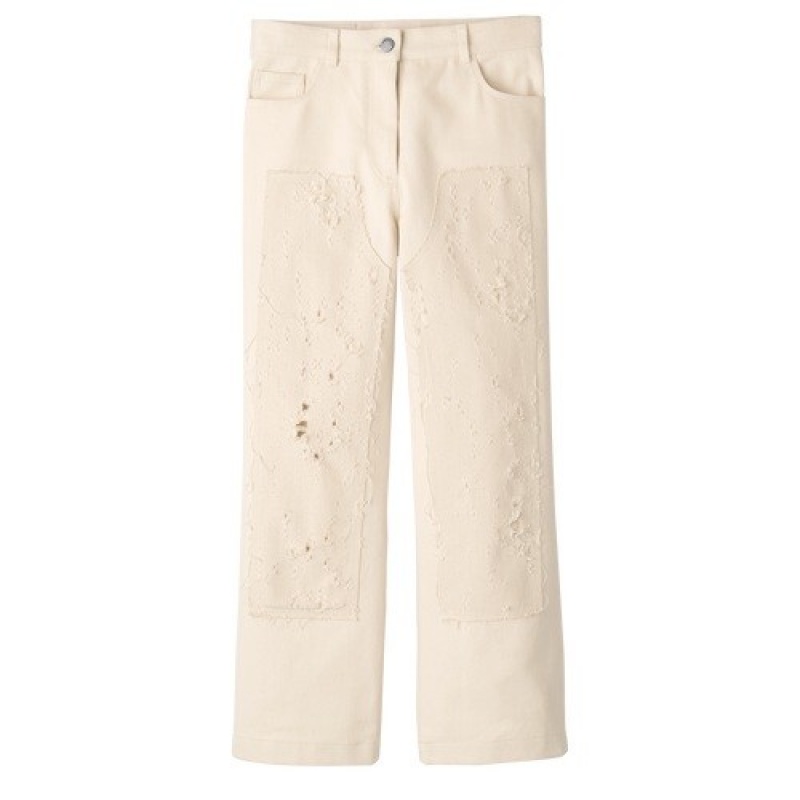 Ecru Longchamp Trousers | SN-LCMP48751