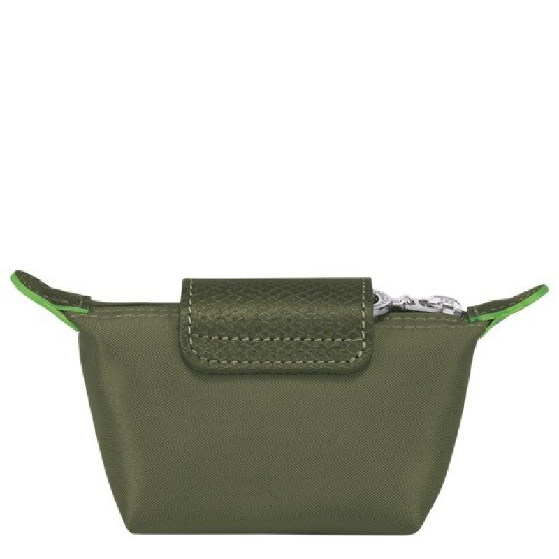 Forest Longchamp Le Pliage Green Coin Purse | SN-LCMP49272