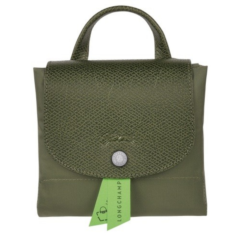 Forest Longchamp Le Pliage Green M Backpack | SN-LCMP49135