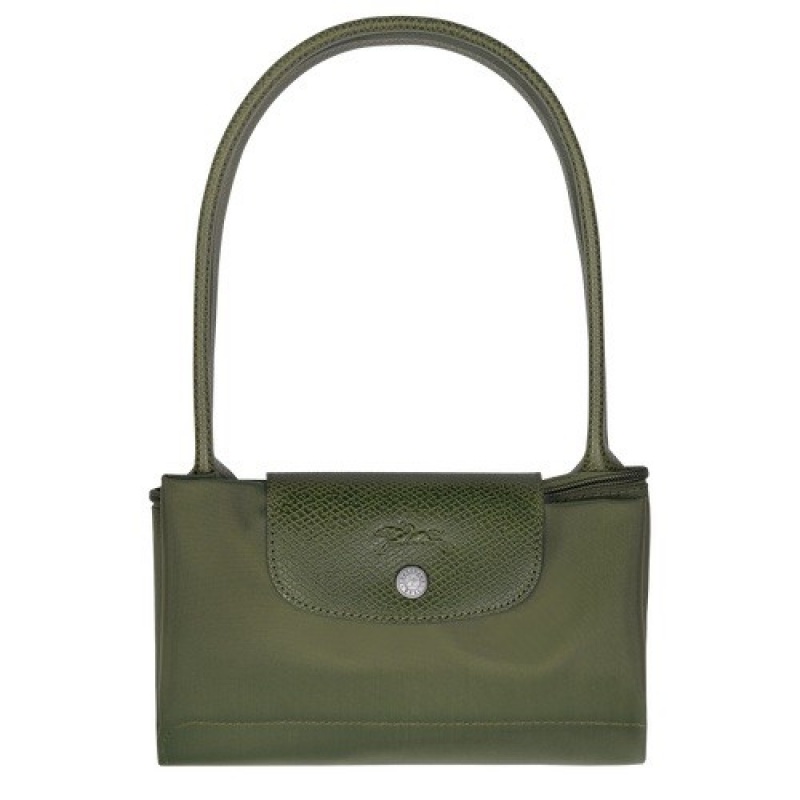 Forest Longchamp Le Pliage Green M Tote Bag | SN-LCMP47970