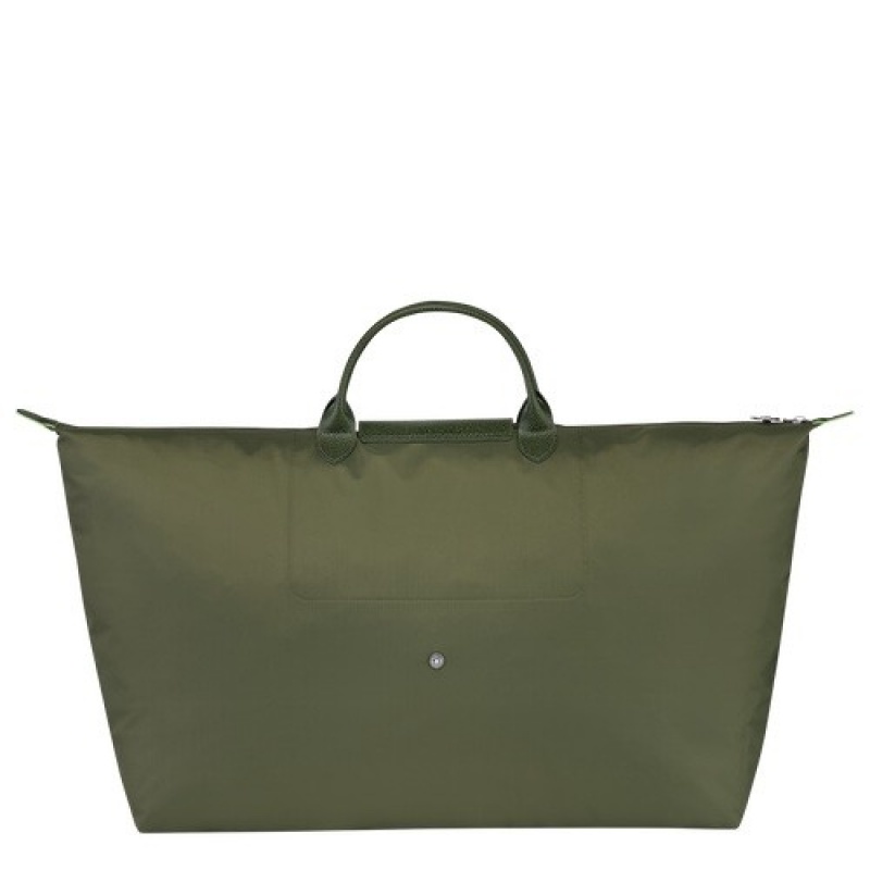 Forest Longchamp Le Pliage Green M Travel Bag | SN-LCMP49322