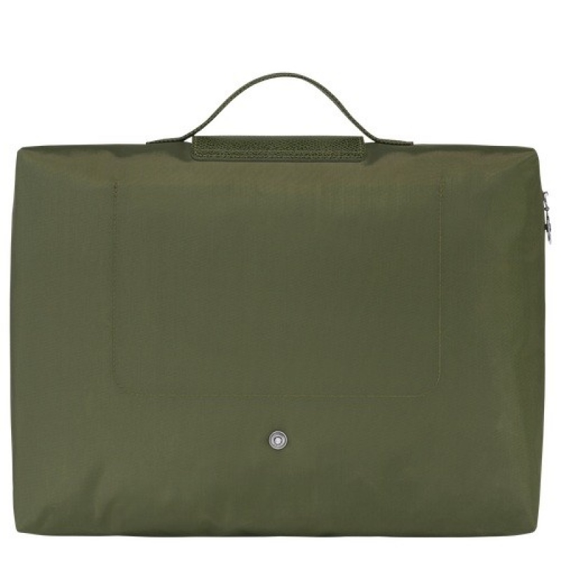 Forest Longchamp Le Pliage Green S Briefcase | SN-LCMP49021