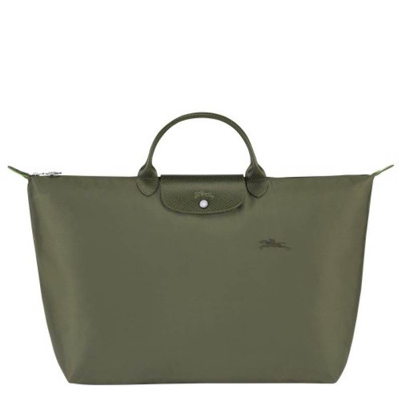 Forest Longchamp Le Pliage Green S Travel Bag | SN-LCMP49302