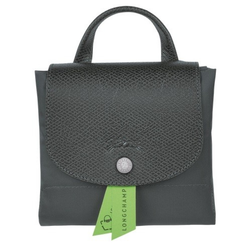 Graphite Longchamp Le Pliage Green M Backpack | SN-LCMP49132