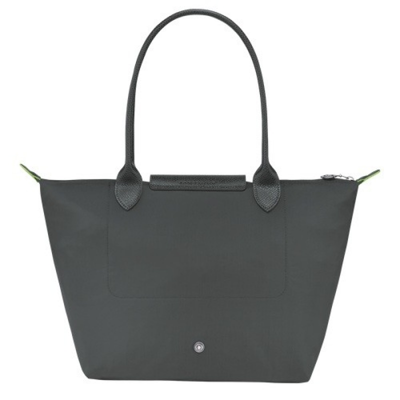 Graphite Longchamp Le Pliage Green M Tote Bag | SN-LCMP47968