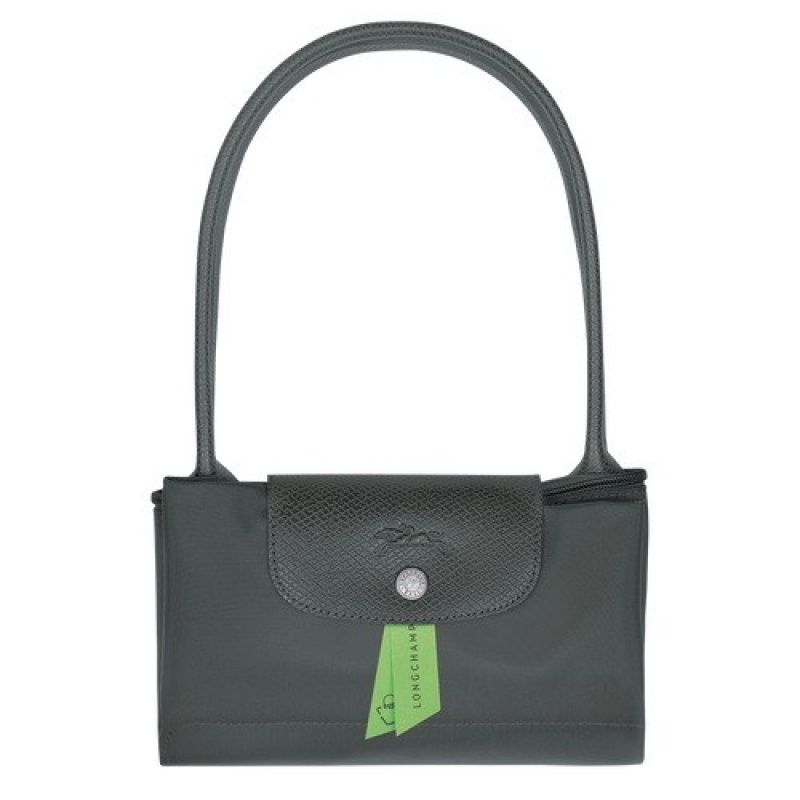 Graphite Longchamp Le Pliage Green M Tote Bag | SN-LCMP47968