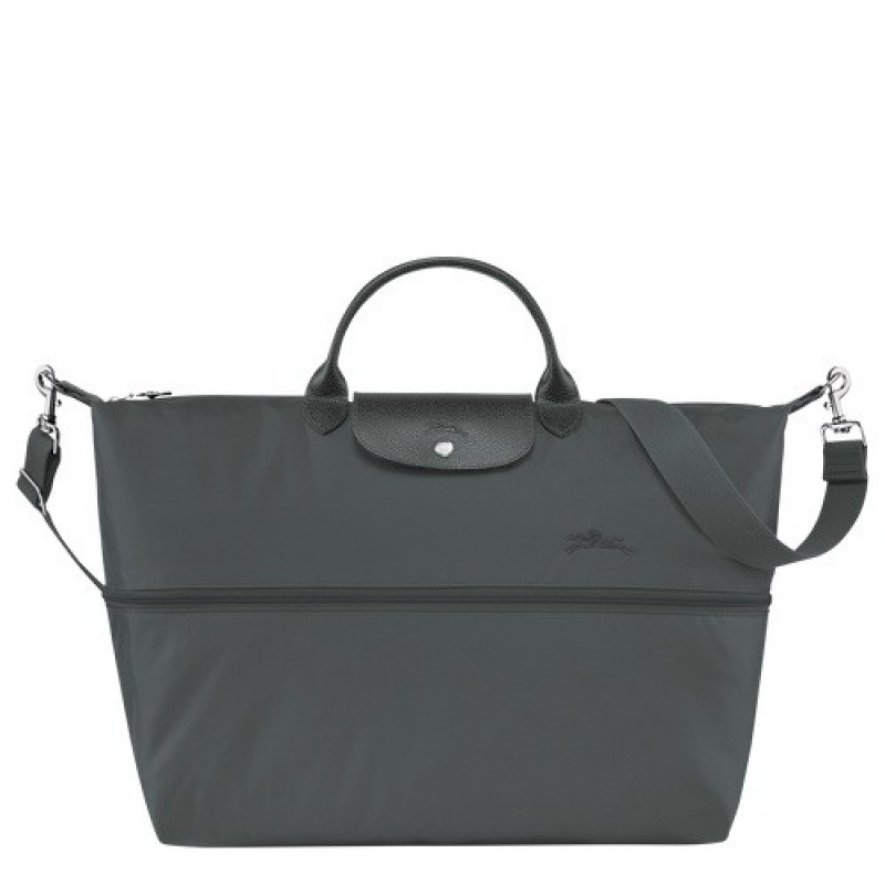 Graphite Longchamp Le Pliage Green Travel Bag Expandable | SN-LCMP49319