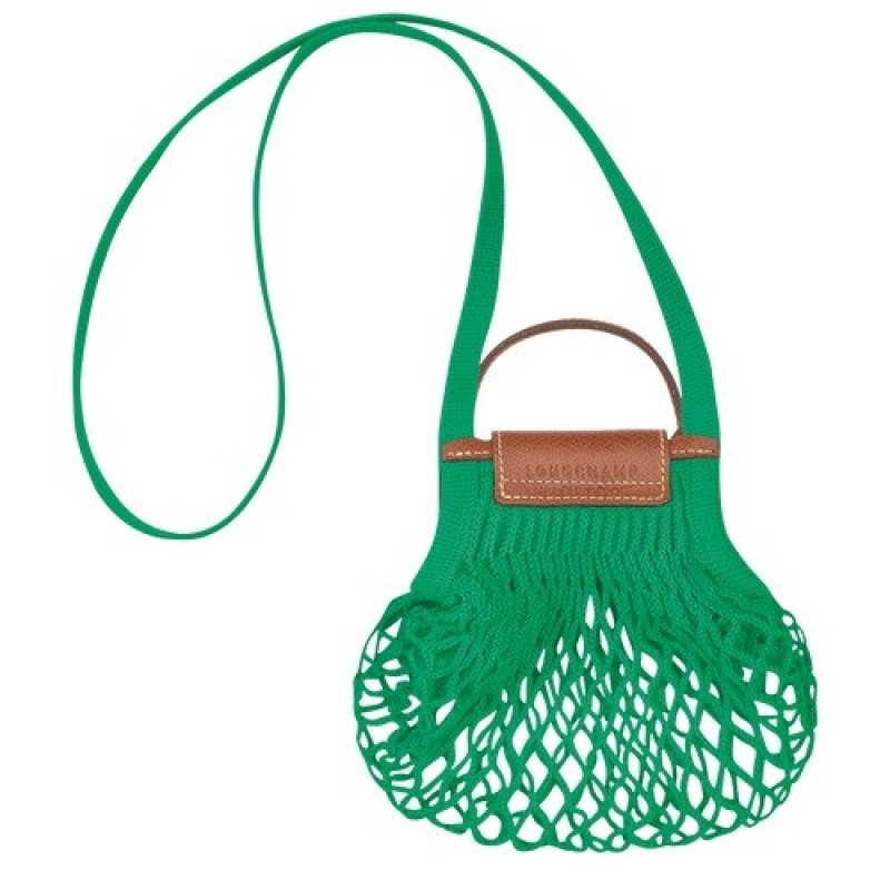 Green Longchamp Le Pliage Filet Xs Mesh Bag | SN-LCMP47881