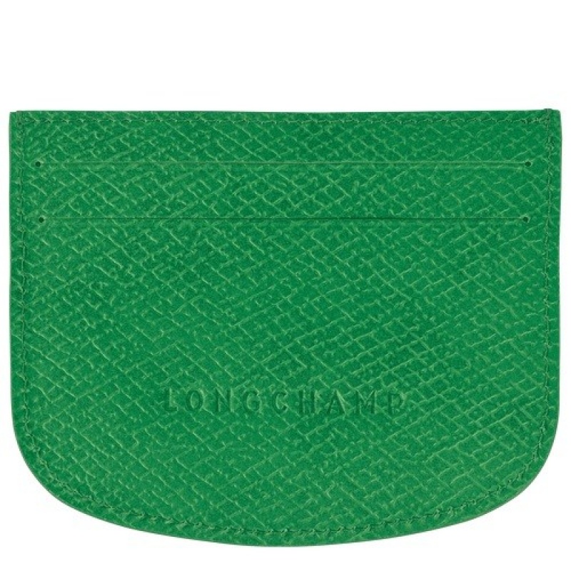 Green Longchamp éPure Card Holder | SN-LCMP49231