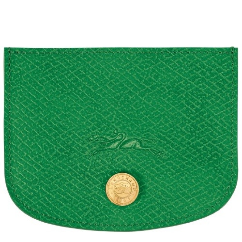 Green Longchamp éPure Card Holder | SN-LCMP48334