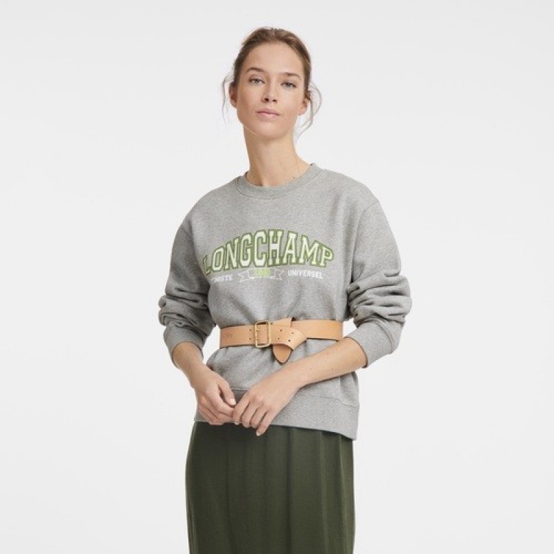 Grey Longchamp Sweatshirt | SN-LCMP48728