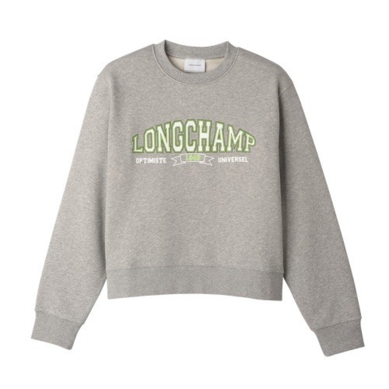 Grey Longchamp Sweatshirt | SN-LCMP48728