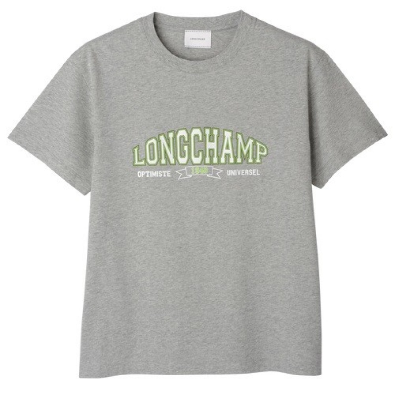 Grey Longchamp T-shirt | SN-LCMP48713