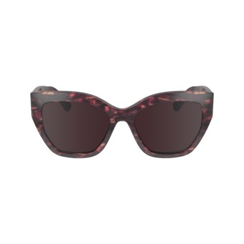 Havana Red Longchamp Sunglasses 4 | SN-LCMP48997