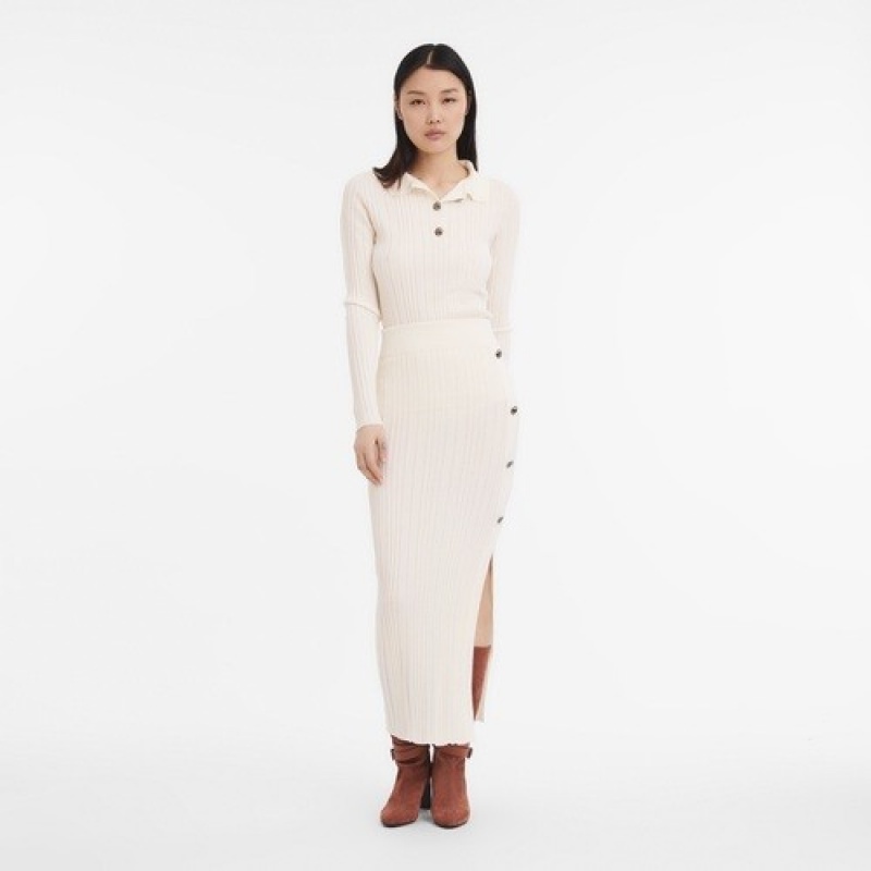 Ivory Longchamp Skirt | SN-LCMP48678