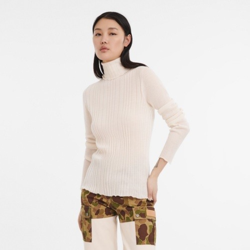 Ivory Longchamp Sweater | SN-LCMP48709