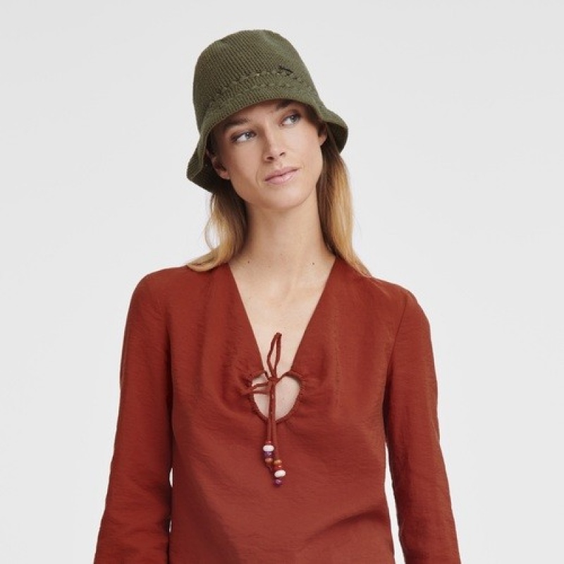 Khaki Longchamp Hat | SN-LCMP48851