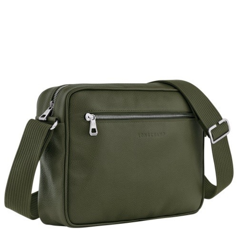 Khaki Longchamp Le Foulonné M Camera Bag | SN-LCMP49101