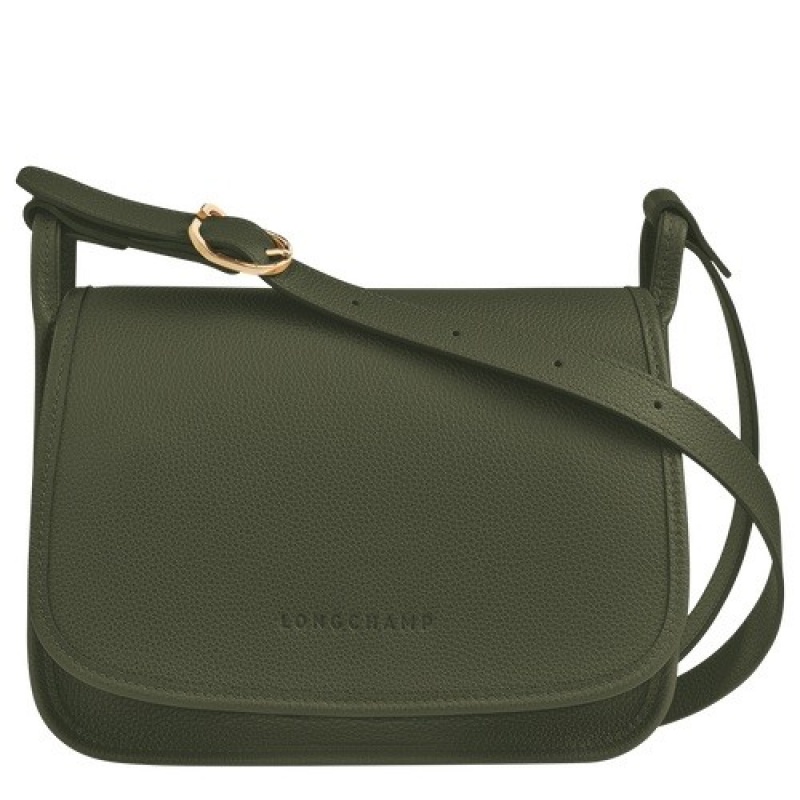 Khaki Longchamp Le Foulonné S Crossbody Bag | SN-LCMP47929